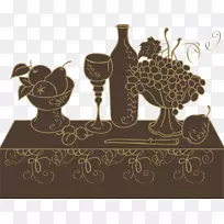 酒单菜单餐厅-棕色水果桌-空若网 酒单菜单餐厅-棕色水果桌-空若网