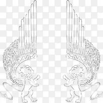 有翅膀的狮子白狮画-犹大的狮子-空若网 有翅膀的狮子白狮画-犹大的狮子-空若网