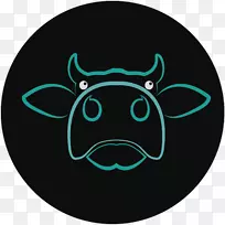 鼻子绿色标志剪辑艺术-愤怒的牛标志-空若网 鼻子绿色标志剪辑艺术-愤怒的牛标志-空若网