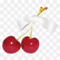 樱桃红果-樱桃带蝴蝶结-空若网 樱桃红果-樱桃带蝴蝶结-空若网