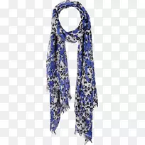 头巾-蓝色围巾-空若网 头巾-蓝色围巾-空若网