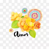 花卉设计手绘花卉元素-空若网 花卉设计手绘花卉元素-空若网