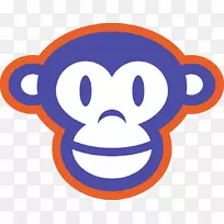 插画钢平面设计博客-黑猩猩标志-空若网 插画钢平面设计博客-黑猩猩标志-空若网