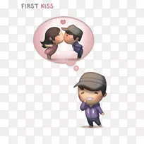 HJ-故事接吻爱情绘画感觉-单身狗-空若网 HJ-故事接吻爱情绘画感觉-单身狗-空若网