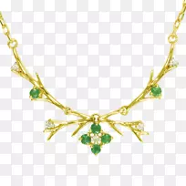 翡翠项链身饰-金枝-空若网 翡翠项链身饰-金枝-空若网