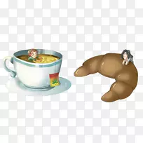 咖啡杯食品早餐绘画-空若网 咖啡杯食品早餐绘画-空若网