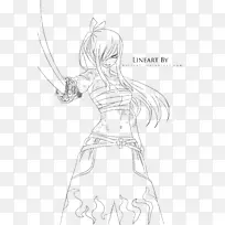 手指服装系列艺术卡通素描-埃尔扎猩红-空若网 手指服装系列艺术卡通素描-埃尔扎猩红-空若网