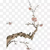 墨梅装饰-空若网 墨梅装饰-空若网