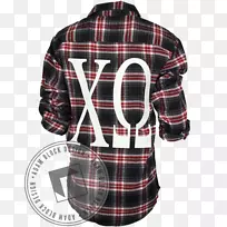 套筒格子扣衬衫外装-chi omega-空若网 套筒格子扣衬衫外装-chi omega-空若网