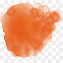 橙色水彩画图-橙色水彩画-空若网 橙色水彩画图-橙色水彩画-空若网