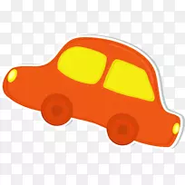 汽车剪贴画.手绘橙色轿车-空若网 汽车剪贴画.手绘橙色轿车-空若网