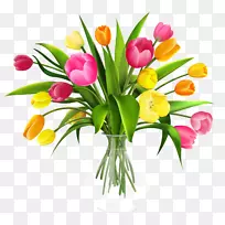 郁金香花束夹艺术-郁金香花瓶-空若网 郁金香花束夹艺术-郁金香花瓶-空若网