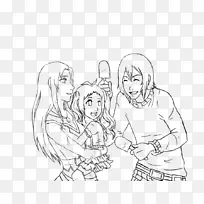 线画卡通素描-快乐的家庭绘画-空若网 线画卡通素描-快乐的家庭绘画-空若网