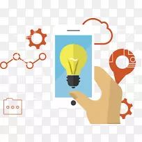 移动电话移动商务电话插画电话灯-空若网 移动电话移动商务电话插画电话灯-空若网