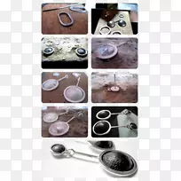 咖啡杯耳环玻璃银制玻璃-空若网 咖啡杯耳环玻璃银制玻璃-空若网