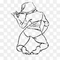 线条艺术画手指卡通-女性身体图-空若网 线条艺术画手指卡通-女性身体图-空若网