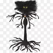 开花植物剪影、剪叶艺术-火树-空若网 开花植物剪影、剪叶艺术-火树-空若网