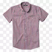 衬衫格子领袖扣.连衣裙-空若网 衬衫格子领袖扣.连衣裙-空若网