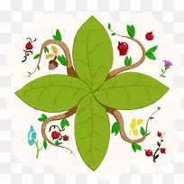 叶开花植物食物剪贴画-叶-空若网 叶开花植物食物剪贴画-叶-空若网