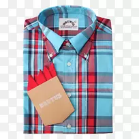 衬衫格子领袖扣.连衣裙-空若网 衬衫格子领袖扣.连衣裙-空若网