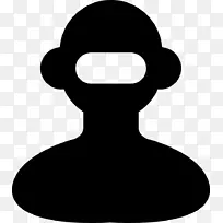 电脑图标头像黑白剪贴画-阿凡达-空若网 电脑图标头像黑白剪贴画-阿凡达-空若网