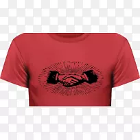 t恤肩部握手字体t恤-空若网 t恤肩部握手字体t恤-空若网