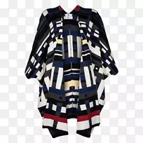 袖格子上衣外套-布吉舞-空若网 袖格子上衣外套-布吉舞-空若网