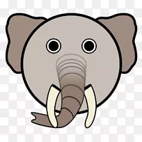 面部动物剪贴画-大象图片-空若网 面部动物剪贴画-大象图片-空若网