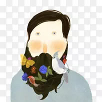 插画动画插图.水彩人材料-空若网 插画动画插图.水彩人材料-空若网