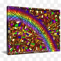 彩色玻璃现代艺术对称线图案线-空若网 彩色玻璃现代艺术对称线图案线-空若网
