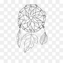 线条艺术画叶对称点叶-空若网 线条艺术画叶对称点叶-空若网