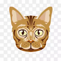 猫须猫卡通-棕色猫卡通动物免费材料-空若网 猫须猫卡通-棕色猫卡通动物免费材料-空若网