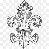 新奥尔良着色书-免费剪贴画-弗劳尔·德利斯着色页-空若网 新奥尔良着色书-免费剪贴画-弗劳尔·德利斯着色页-空若网