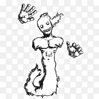 绘智人手指夹艺术.鬼画-空若网 绘智人手指夹艺术.鬼画-空若网