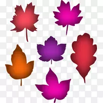 枫叶花瓣对称剪贴画-叶紫色-空若网 枫叶花瓣对称剪贴画-叶紫色-空若网