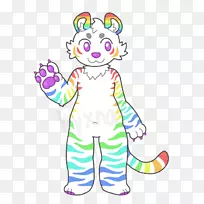 动物鼻子卡通剪辑艺术-彩虹虎-空若网 动物鼻子卡通剪辑艺术-彩虹虎-空若网