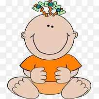 婴儿尿布儿童剪贴画-可爱的橙色-空若网 婴儿尿布儿童剪贴画-可爱的橙色-空若网
