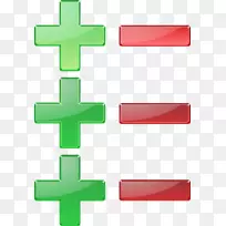 正负符号加减号计算机图标数学-空若网 正负符号加减号计算机图标数学-空若网