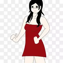 手指裙臀部肩黑发裙-空若网 手指裙臀部肩黑发裙-空若网