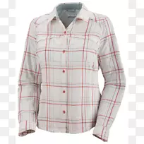 袖格子全格子女式衬衫-空若网 袖格子全格子女式衬衫-空若网