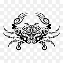 蟹纹身-空若网 蟹纹身-空若网