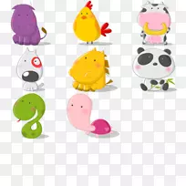 卡通动物插图-简笔小动物-空若网 卡通动物插图-简笔小动物-空若网