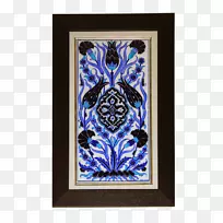 现代艺术画框对称图案-花-空若网 现代艺术画框对称图案-花-空若网