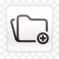 按钮下载图标-白方加文件按钮-空若网 按钮下载图标-白方加文件按钮-空若网