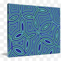 钴蓝对称线型线-空若网 钴蓝对称线型线-空若网