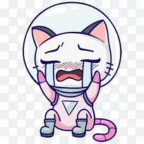 胡须猫鼻子线艺术剪贴画猫-空若网 胡须猫鼻子线艺术剪贴画猫-空若网