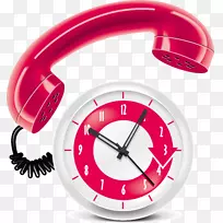 电话呼叫VoIP电话图形设计-红色卡通电话-空若网 电话呼叫VoIP电话图形设计-红色卡通电话-空若网