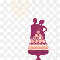 婚礼邀请结婚-剪影情侣-空若网 婚礼邀请结婚-剪影情侣-空若网