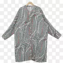 佩斯利袖衬衫外装连衣裙-空若网 佩斯利袖衬衫外装连衣裙-空若网