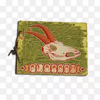 钱袋绿色艺术长方形头盖骨-空若网 钱袋绿色艺术长方形头盖骨-空若网